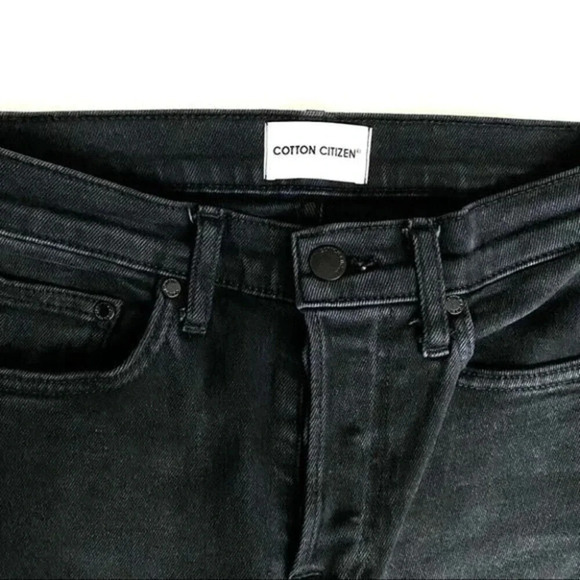 COTTON CITIZEN  High Waist Skinny Leg Jean Black - Picture 3 of 15